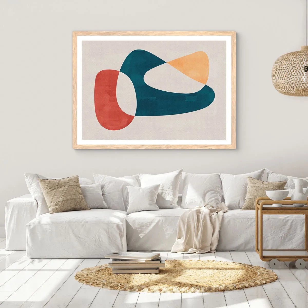 Affiche dans un chêne clair - Poster - Influences et métamorphoses - 91x61 cm