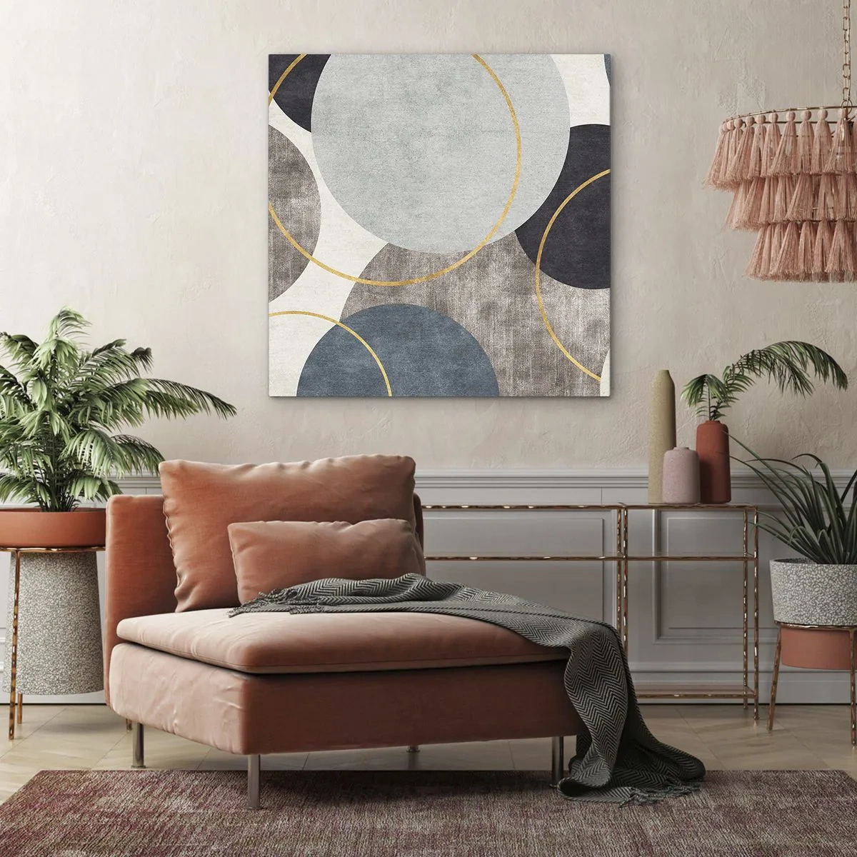 Impression sur toile - Image sur toile - Cercles sur cercles - 50x50 cm