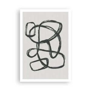 Affiche - Poster - Abstraction en boucle - 70x100 cm