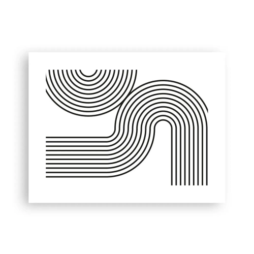 Affiche - Poster - En plein virage - 40x30 cm