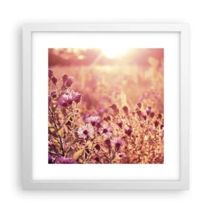 Affiche dans un cadre blanc - Poster - Avant que l'été ne parte - 30x30 cm