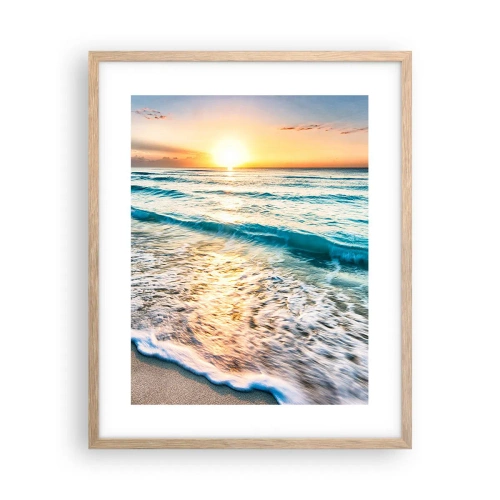 Affiche dans un chêne clair - Poster - Une vue qui en vaut la peine - 40x50 cm