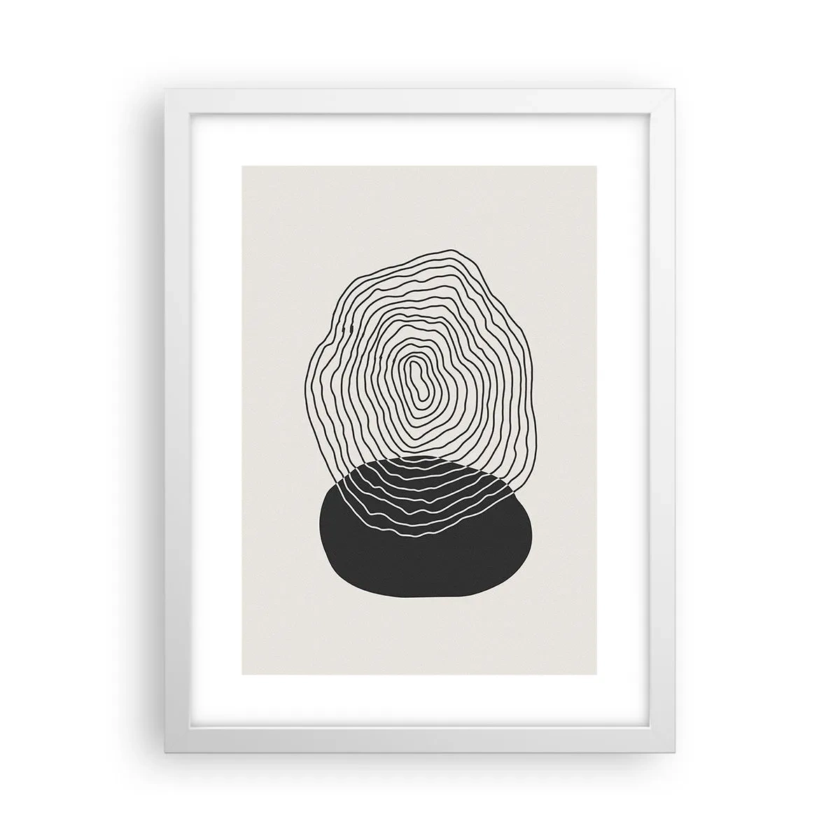 Affiche dans un cadre blanc - Poster - Durabilité et oscillation - 30x40 cm