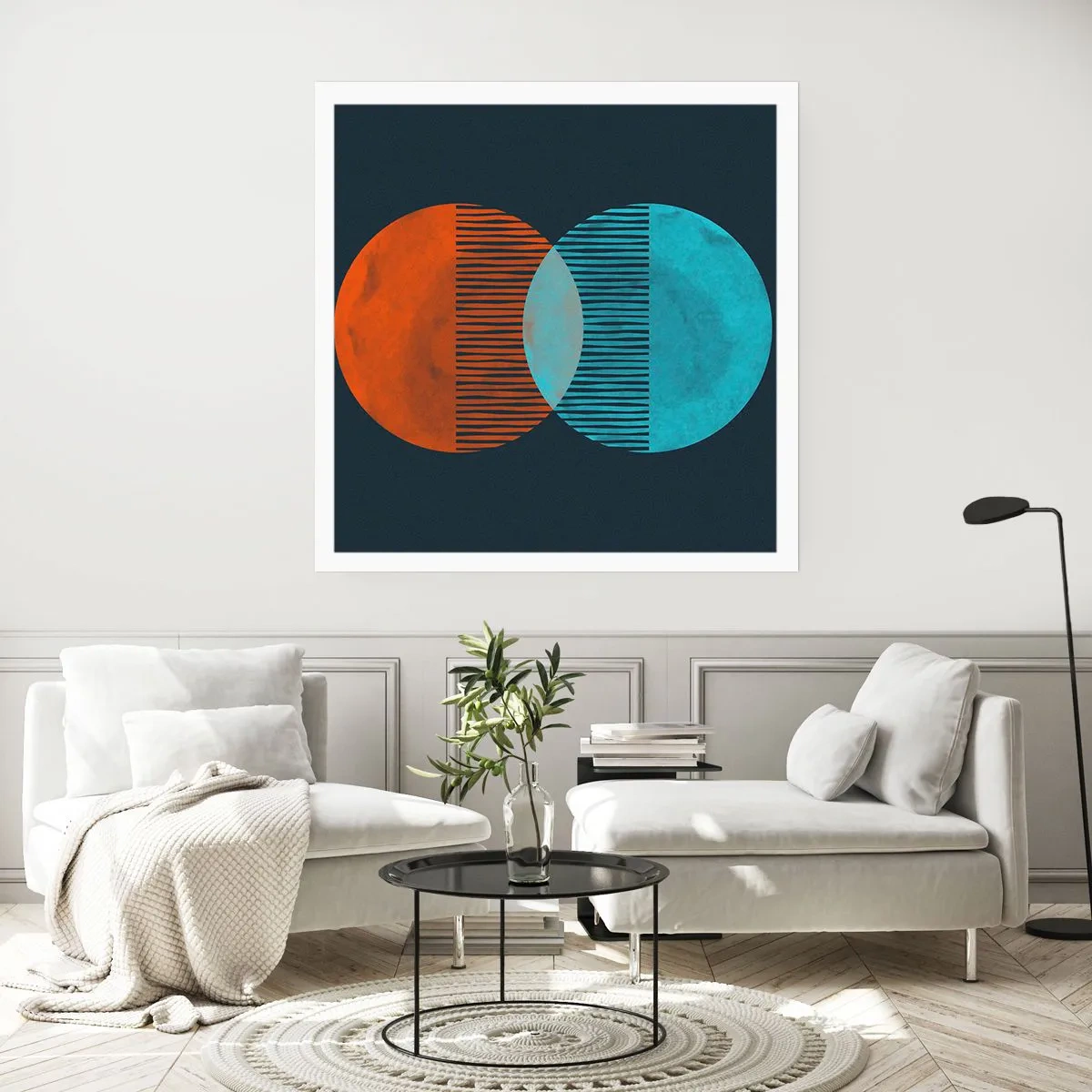 Affiche - Poster - Fantaisie astronomique - 40x40 cm