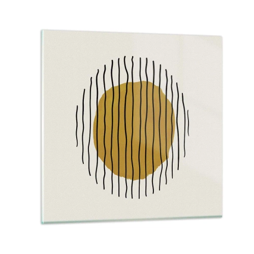 Impression sur verre - Image sur verre - Abstraction tremblante de chaleur - 30x30 cm