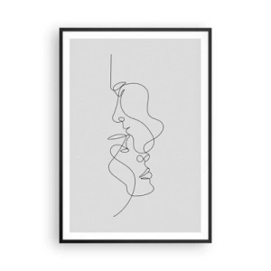 Affiche dans un cadre noir - Poster - Chaleur de désir renaissant - 70x100 cm