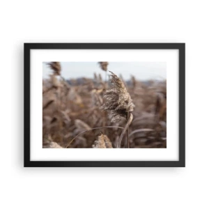 Affiche dans un cadre noir - Poster - Il est temps de s'envoler avec le vent - 40x30 cm