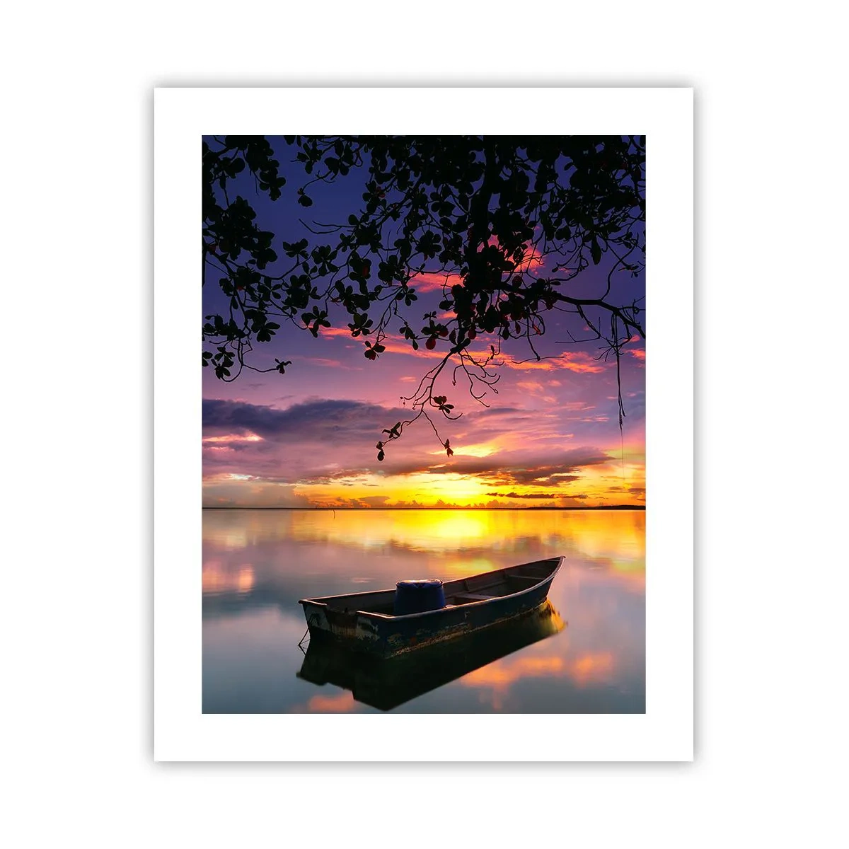 Affiche - Poster - "Tu sembles suspendu au milieu du ciel..." - 40x50 cm