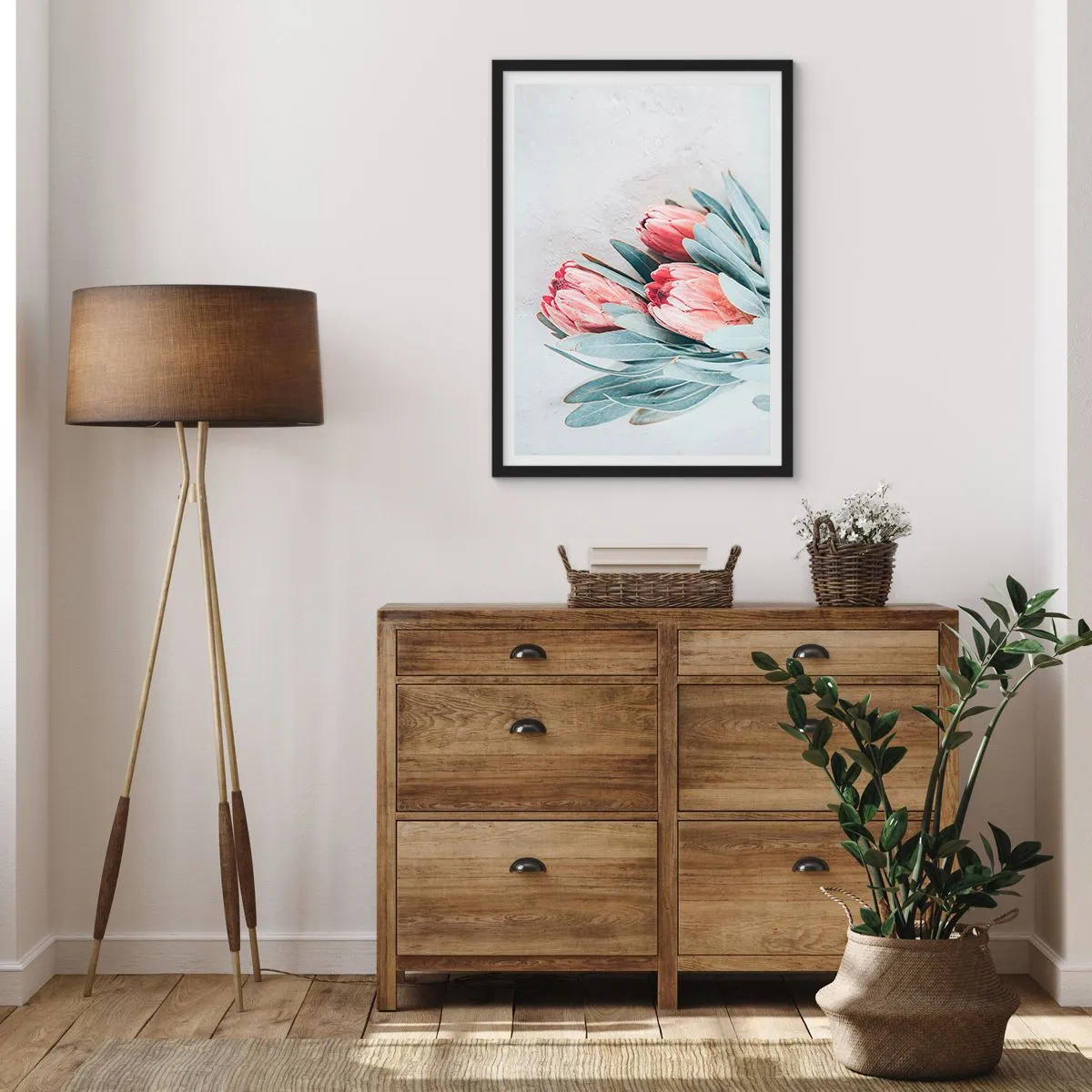 Affiche dans un cadre noir - Poster - Honte de leur propre beauté - 30x40 cm