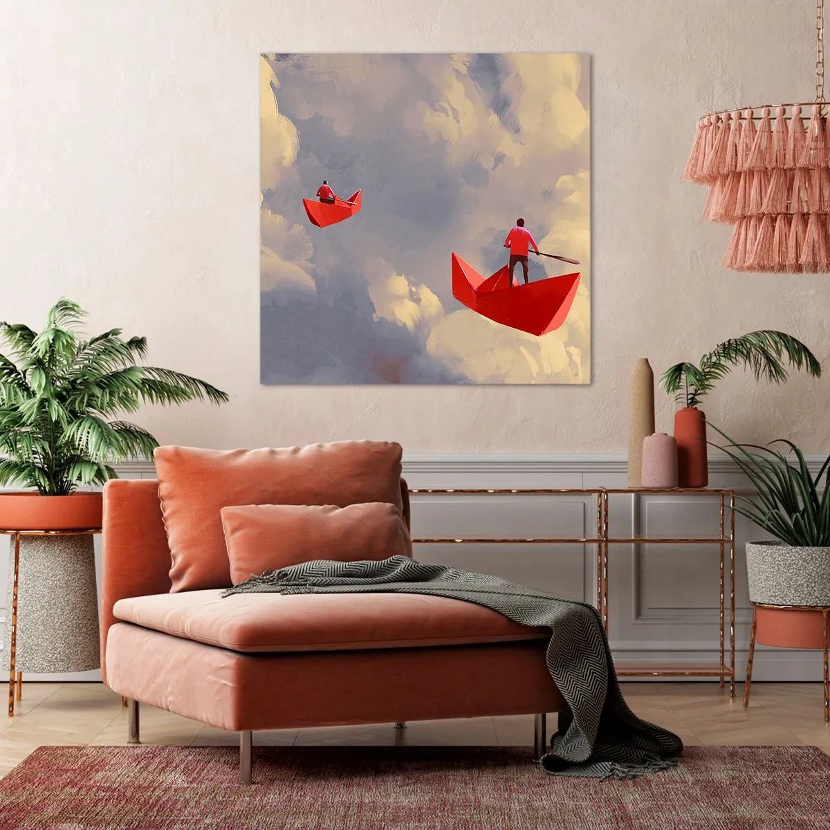 Impression sur toile - Image sur toile - Expédition des Rêveurs - 40x40 cm