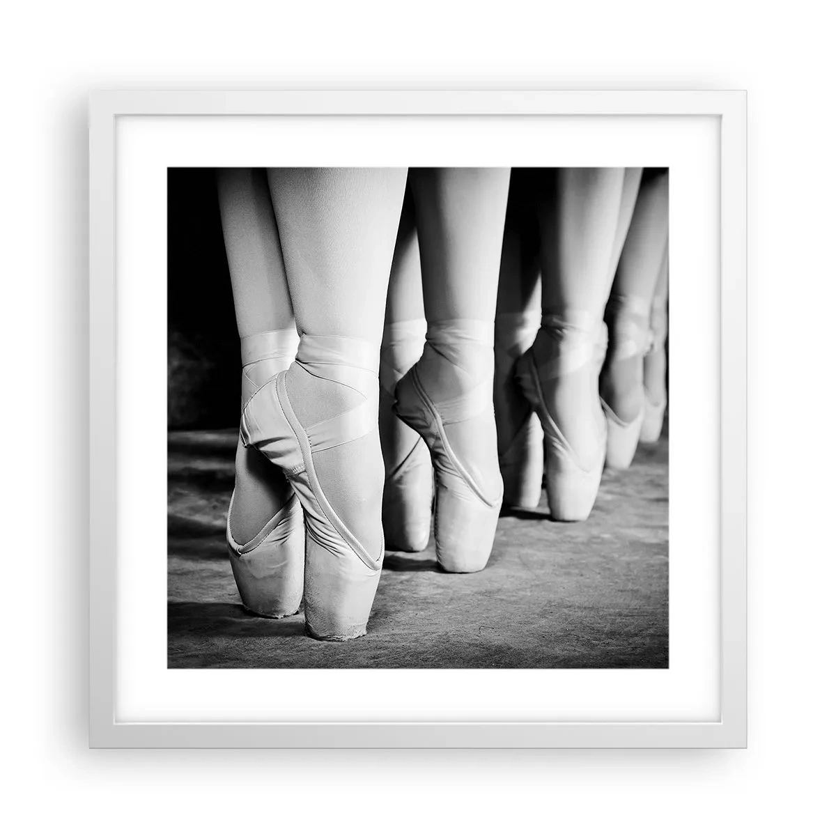 Affiche dans un cadre blanc - Poster - Ensemble, simple - 40x40 cm