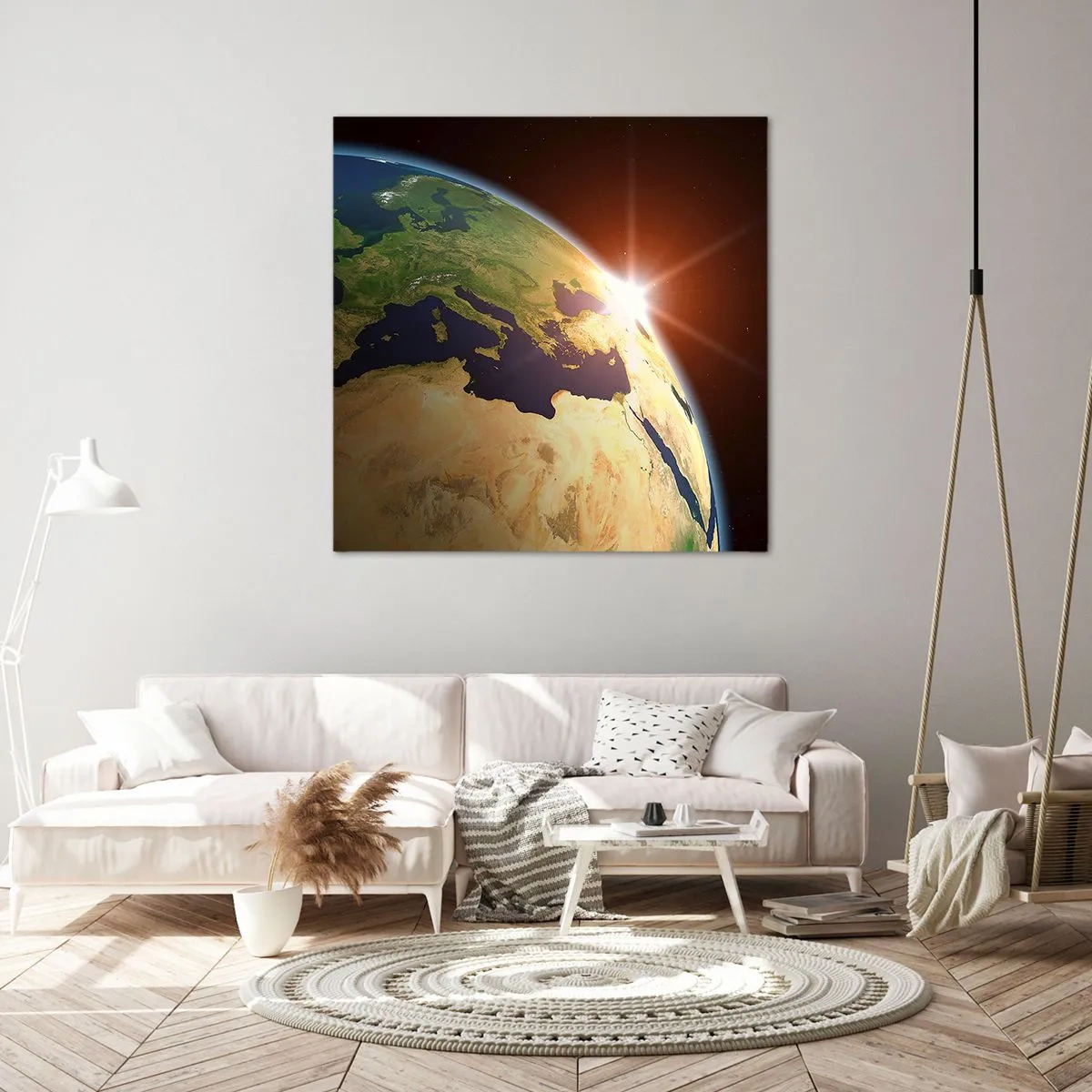 Impression sur toile - Image sur toile - Lever de soleil - 30x30 cm