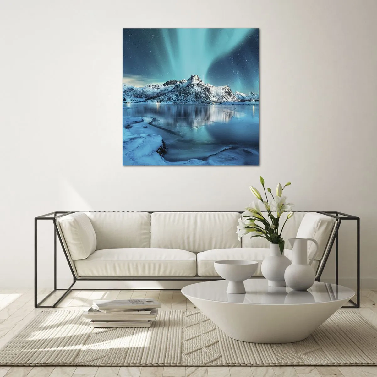 Impression sur verre - Image sur verre - Nuit de lumières - 50x50 cm