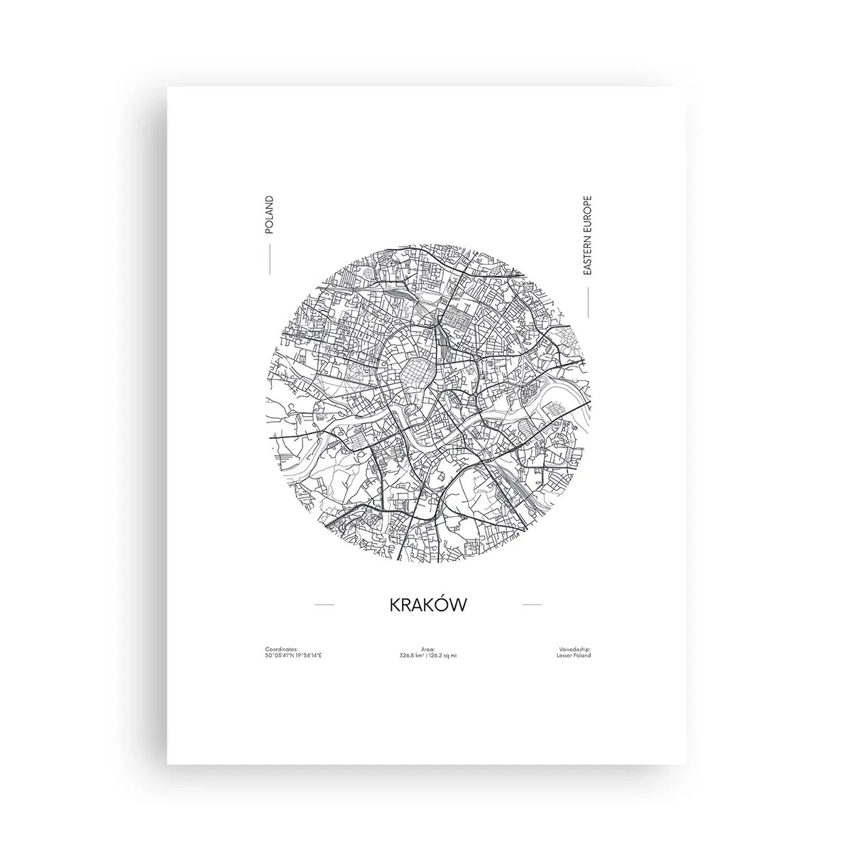 Affiche - Poster - Anatomie de Cracovie - 30x40 cm