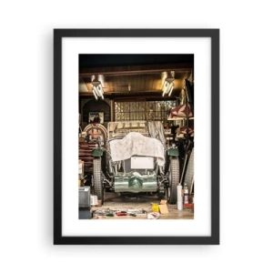 Affiche dans un cadre noir - Poster - Retour vers le passé - 30x40 cm