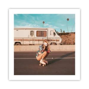 Affiche - Poster - Souriez s'il-vous-plait! - 50x50 cm