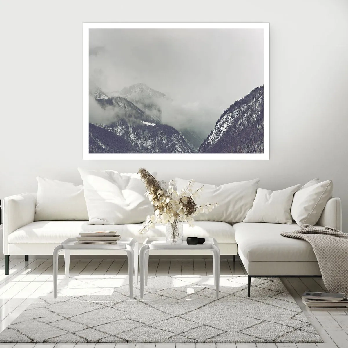 Affiche - Poster - Vallée brumeuse - 70x50 cm