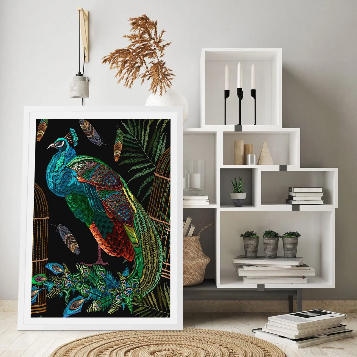 Affiche dans un cadre blanc - Poster - En robes royales - 50x70 cm