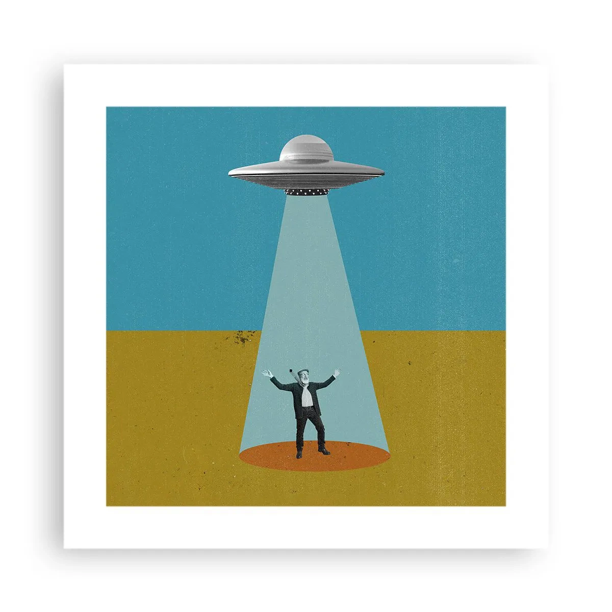 Affiche - Poster - Rencontre proche - 40x40 cm