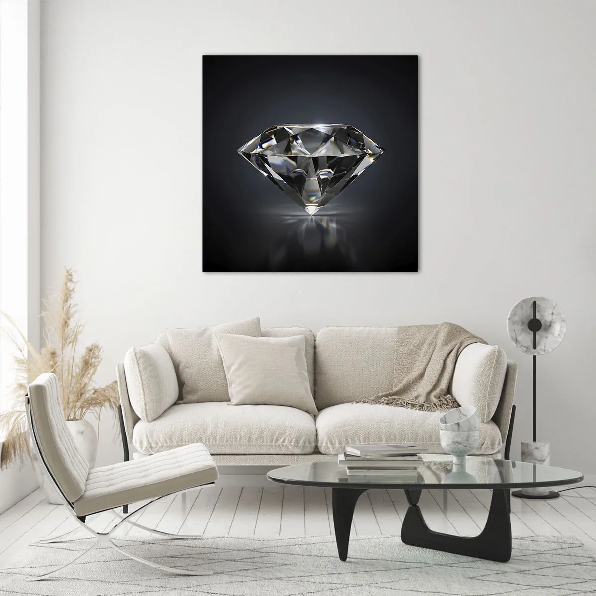 Impression sur verre - Image sur verre - La meilleure amie - 70x70 cm