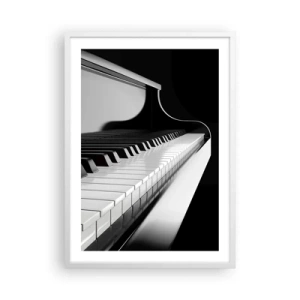 Affiche dans un cadre blanc - Poster - Harmonie des formes et des couleurs - 50x70 cm