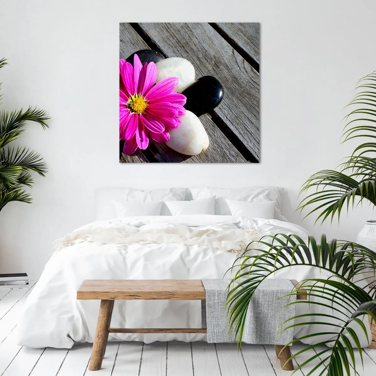 Impression sur toile - Image sur toile - Repos sur la jetée - 60x60 cm