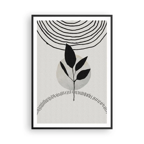 Affiche dans un cadre noir - Poster - Composition : rituels de la nature - 70x100 cm