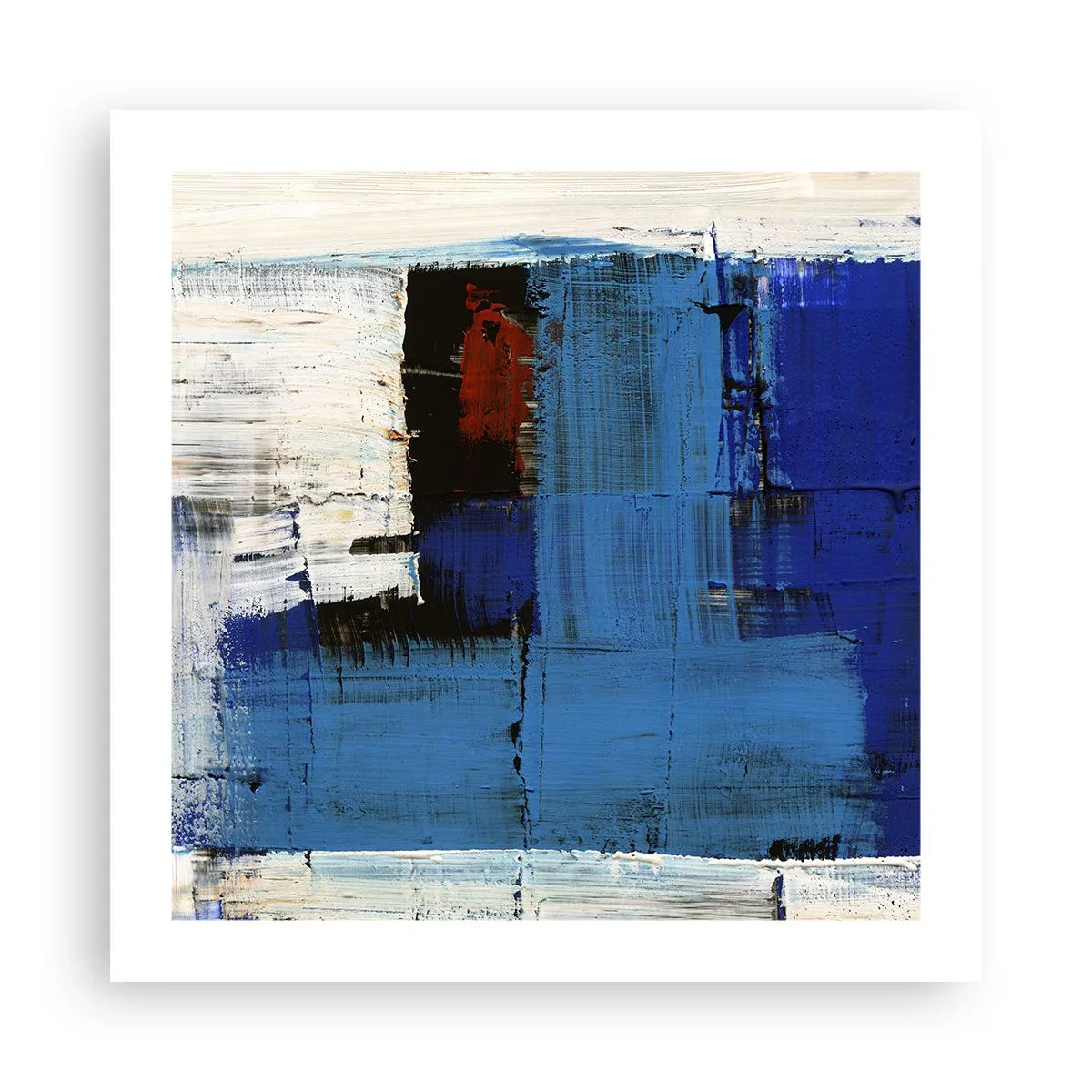 Affiche - Poster - Secret de bleu - 50x50 cm