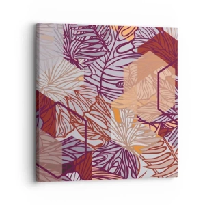 Impression sur toile - Image sur toile - Relation impossible entre la géométrie et la nature - 30x30 cm