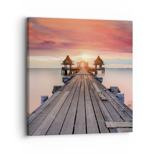 Impression sur toile - Image sur toile - L'Ouest à l'Est - 30x30 cm