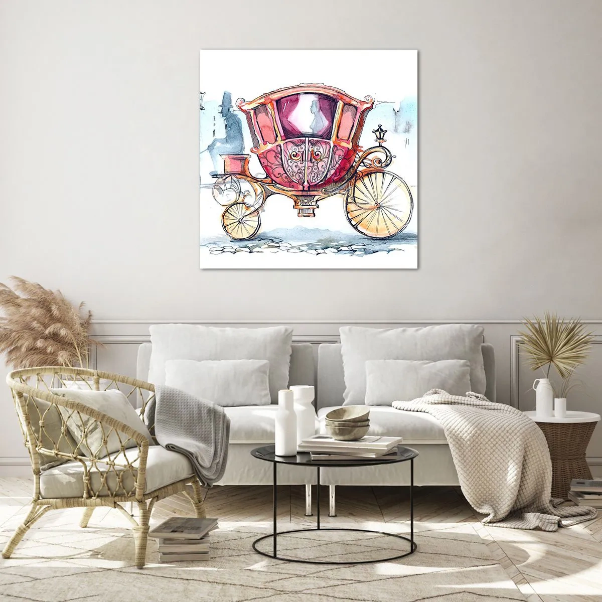 Impression sur verre - Image sur verre - À un mariage ou à un bal ? - 60x60 cm