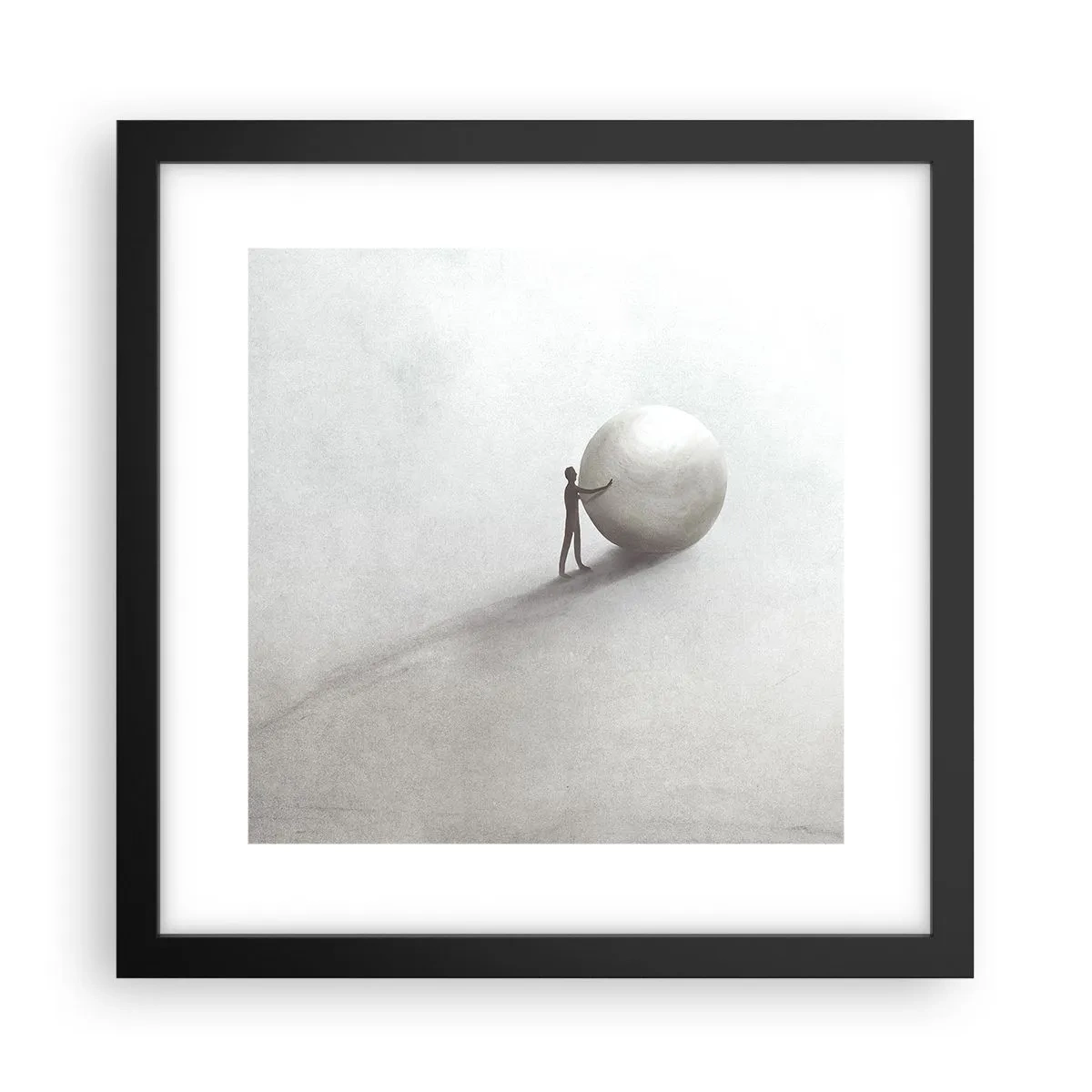 Affiche dans un cadre noir - Poster - Jeu de la vie - 30x30 cm