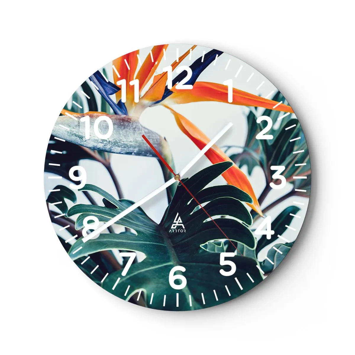 Horloge murale - Pendule murale - Le buisson oiseaux - 30x30 cm