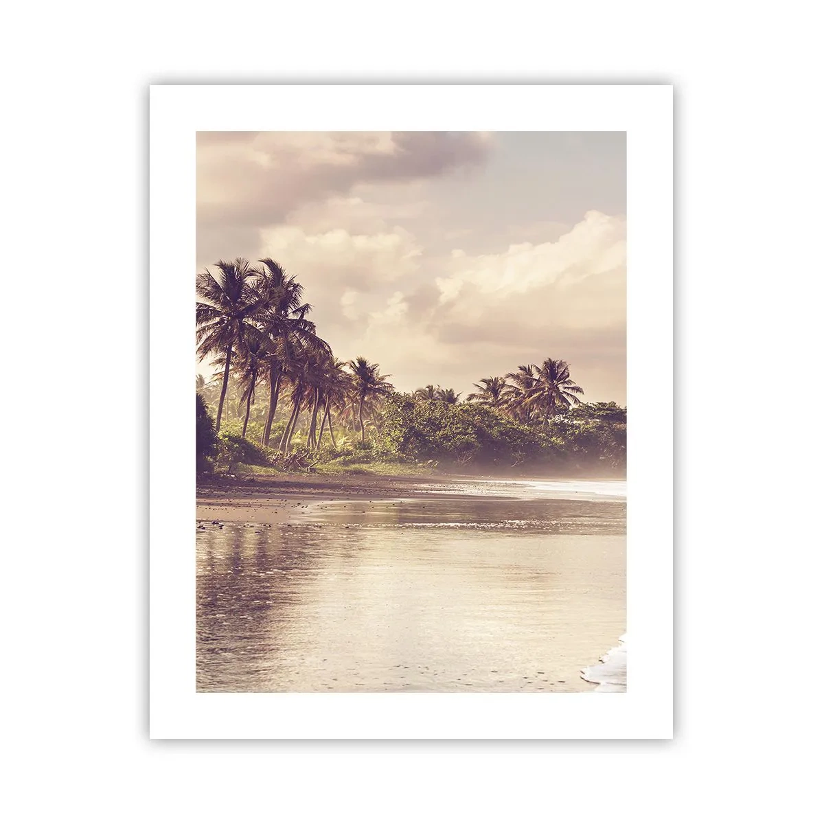 Affiche - Poster - La caresse des vagues - 40x50 cm