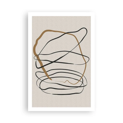 Affiche - Poster - Composition – danse en boucle - 61x91 cm