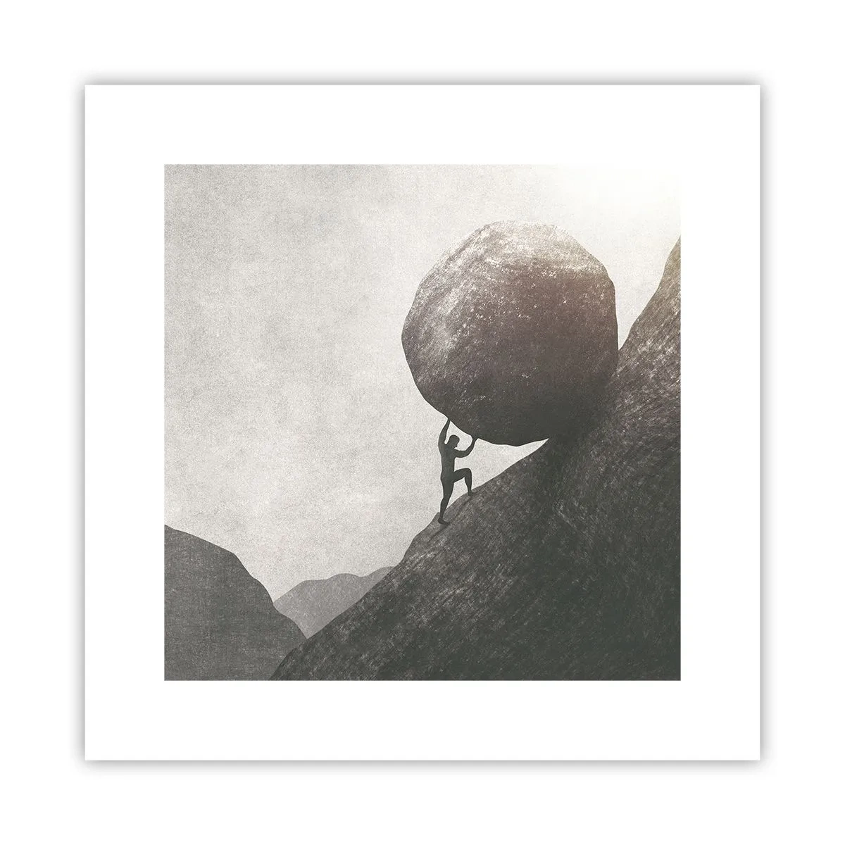 Affiche - Poster - Je crois contre tout espoir - 30x30 cm