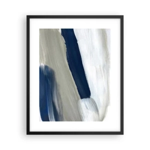 Affiche dans un cadre noir - Poster - Rencontre avec la blancheur - 40x50 cm