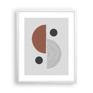 Affiche dans un cadre blanc - Poster - Perfection de la roue - 40x50 cm