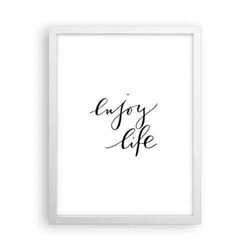 Affiche dans un cadre blanc - Poster - Rien à ajouter.... - 30x40 cm