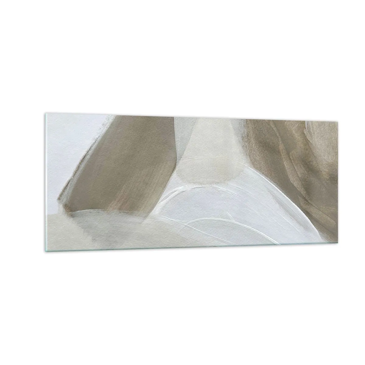 Impression sur verre - Image sur verre - Une vague de blanc - 100x40 cm