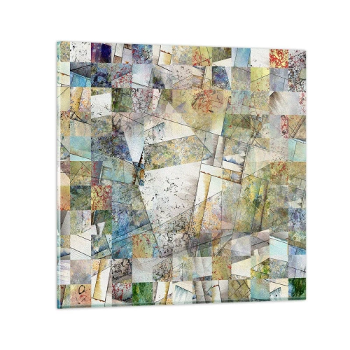 Impression sur verre - Image sur verre - Remaniement géométrique - 30x30 cm