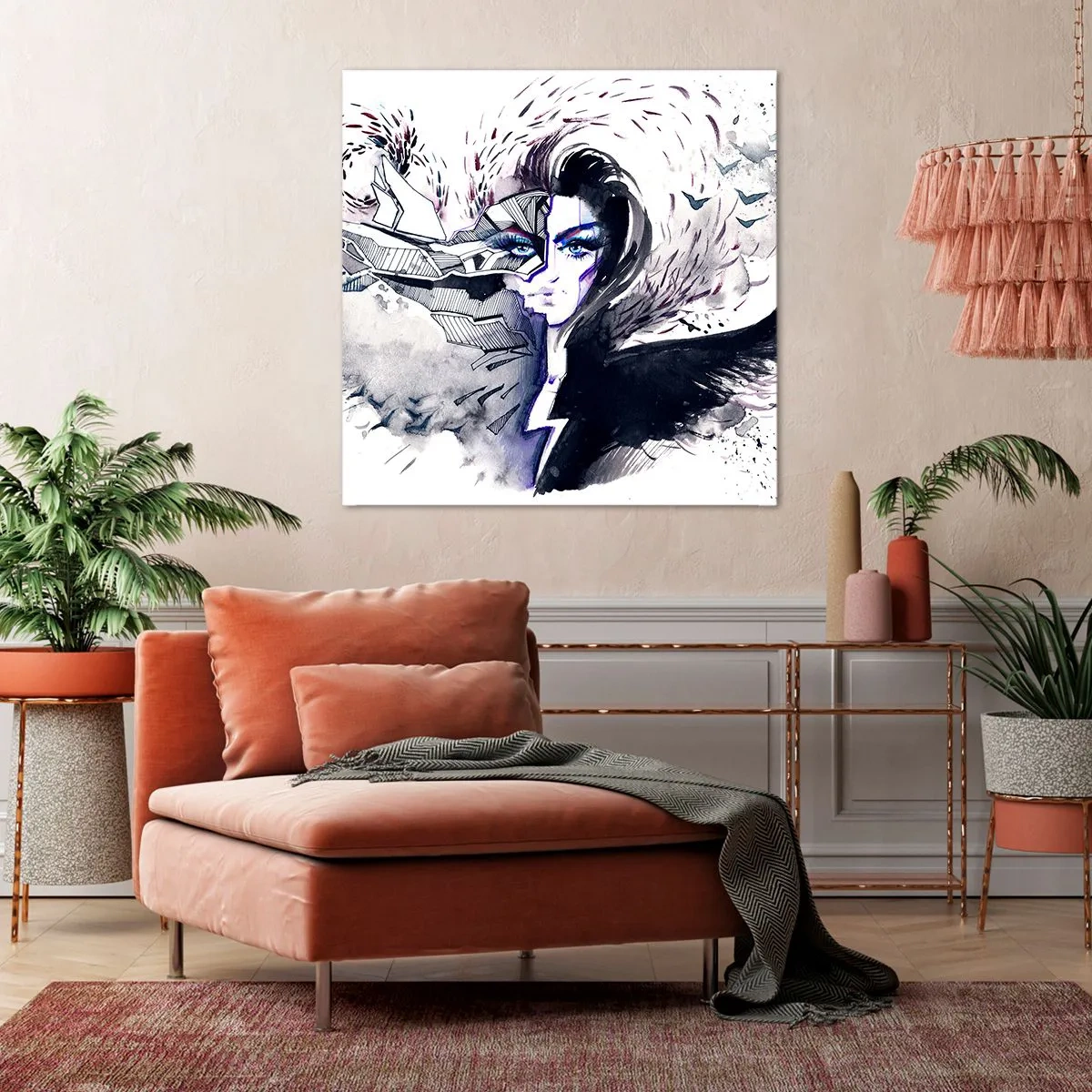 Impression sur toile - Image sur toile - Démoniaque et belle - 40x40 cm