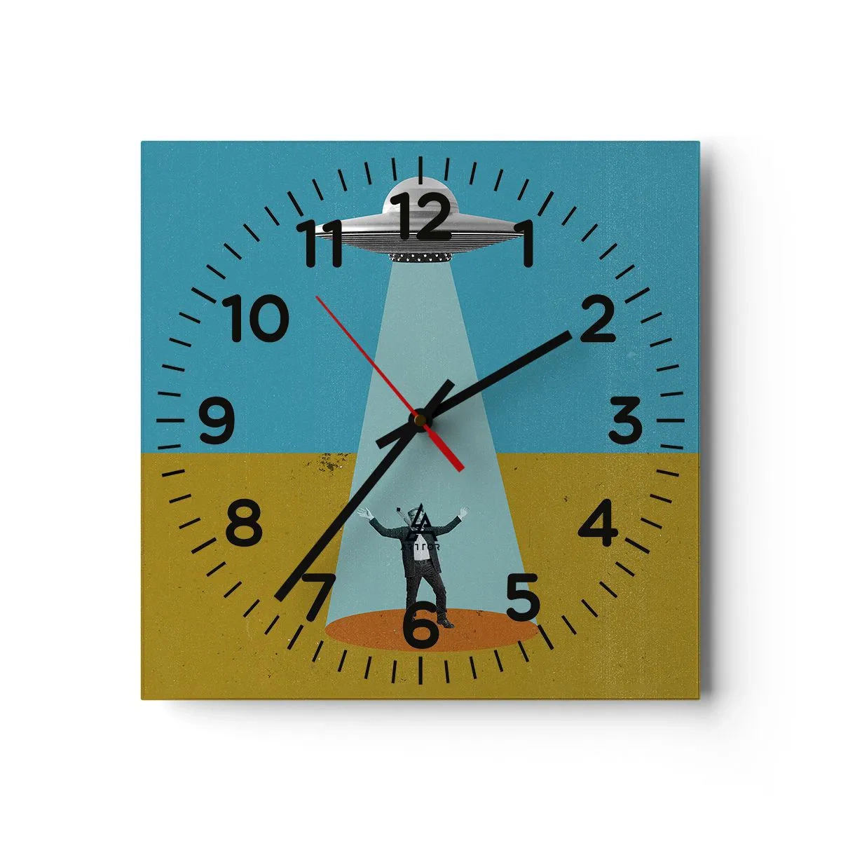 Horloge murale - Pendule murale - Rencontre proche - 30x30 cm