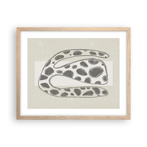 Affiche dans un chêne clair - Poster - Une étrange créature - 50x40 cm