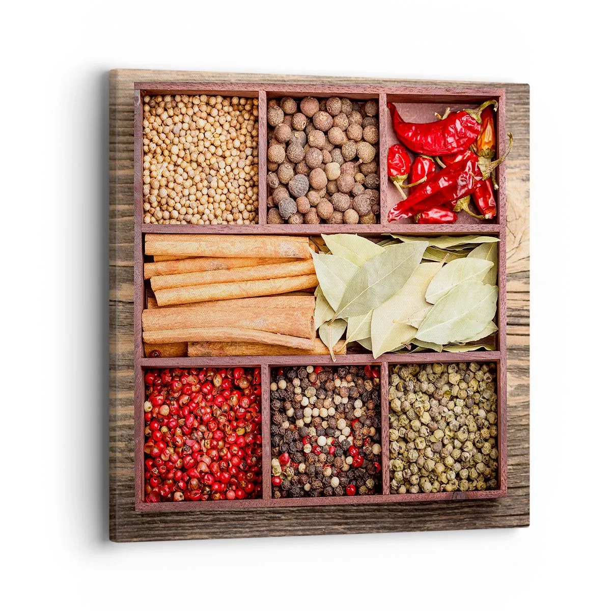 Impression sur toile - Image sur toile - Ordre des formes, bouquet d'arômes - 40x40 cm