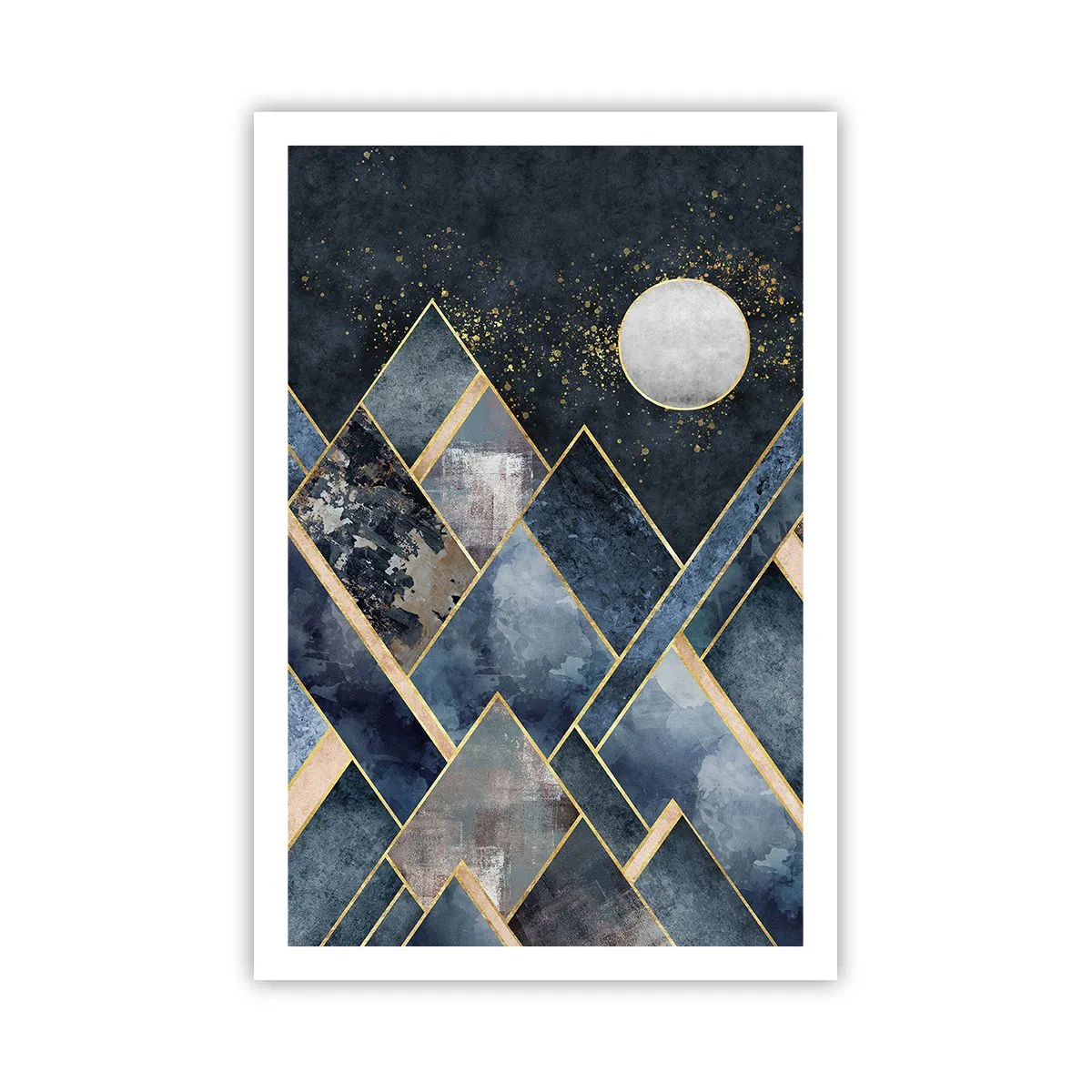 Affiche - Poster - Paysage géométrique - 61x91 cm