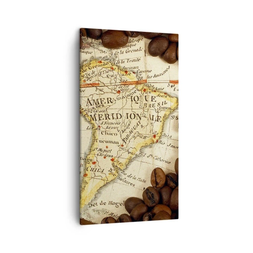 Impression sur toile - Image sur toile - D'où vient le meilleur café ? - 45x80 cm