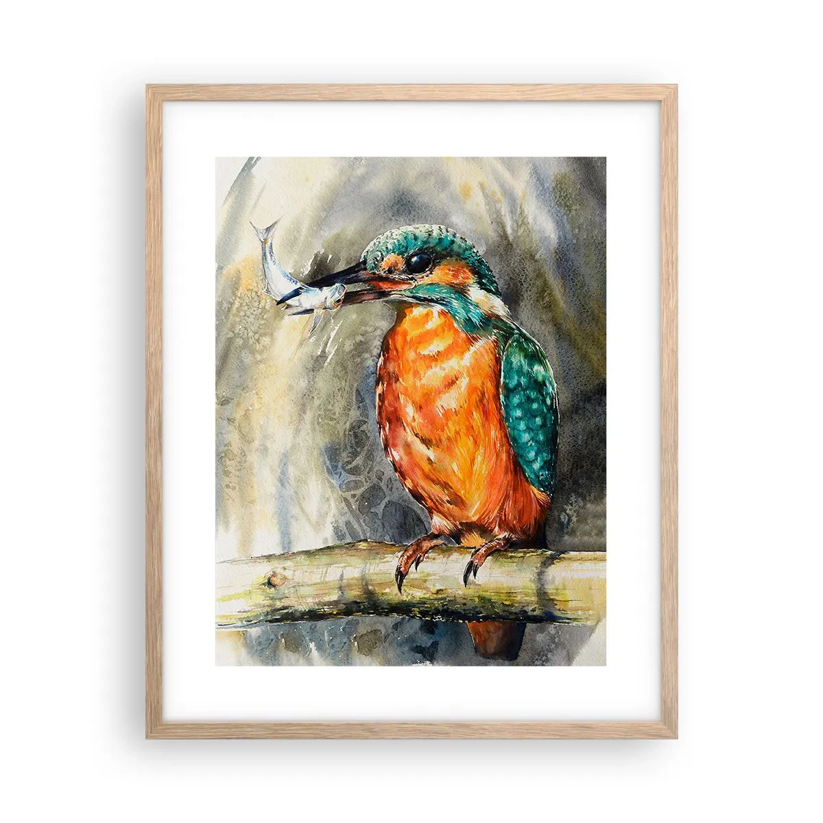 Affiche dans un chêne clair - Poster - Loi de la nature - 40x50 cm