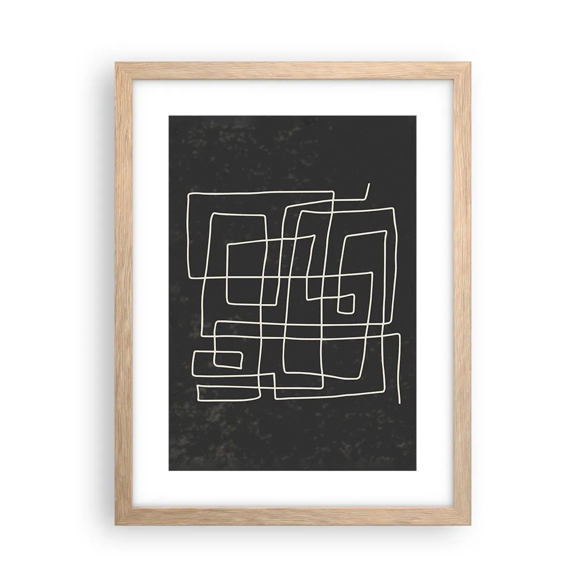 Affiche dans un chêne clair - Poster - Pas aussi simple - 30x40 cm