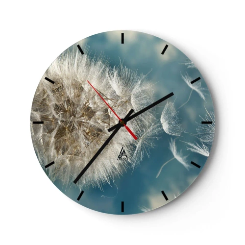 Horloge murale - Pendule murale - souffle d'ange - 40x40 cm